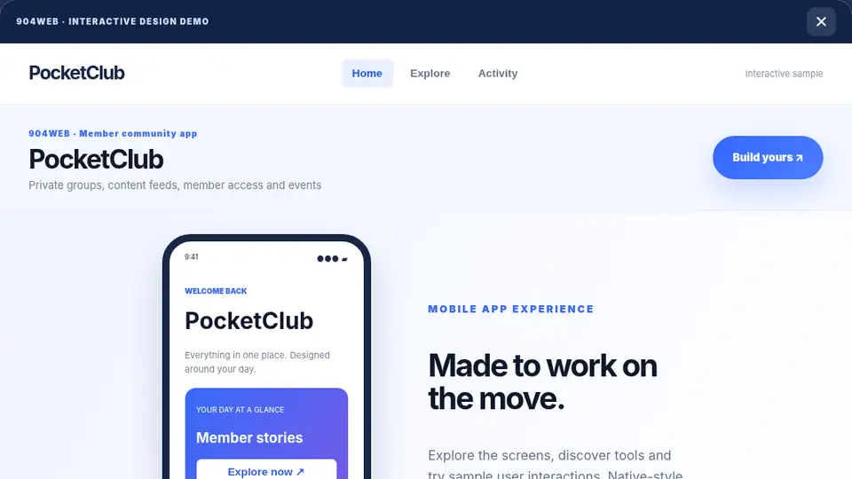 The App Studio interface demonstration